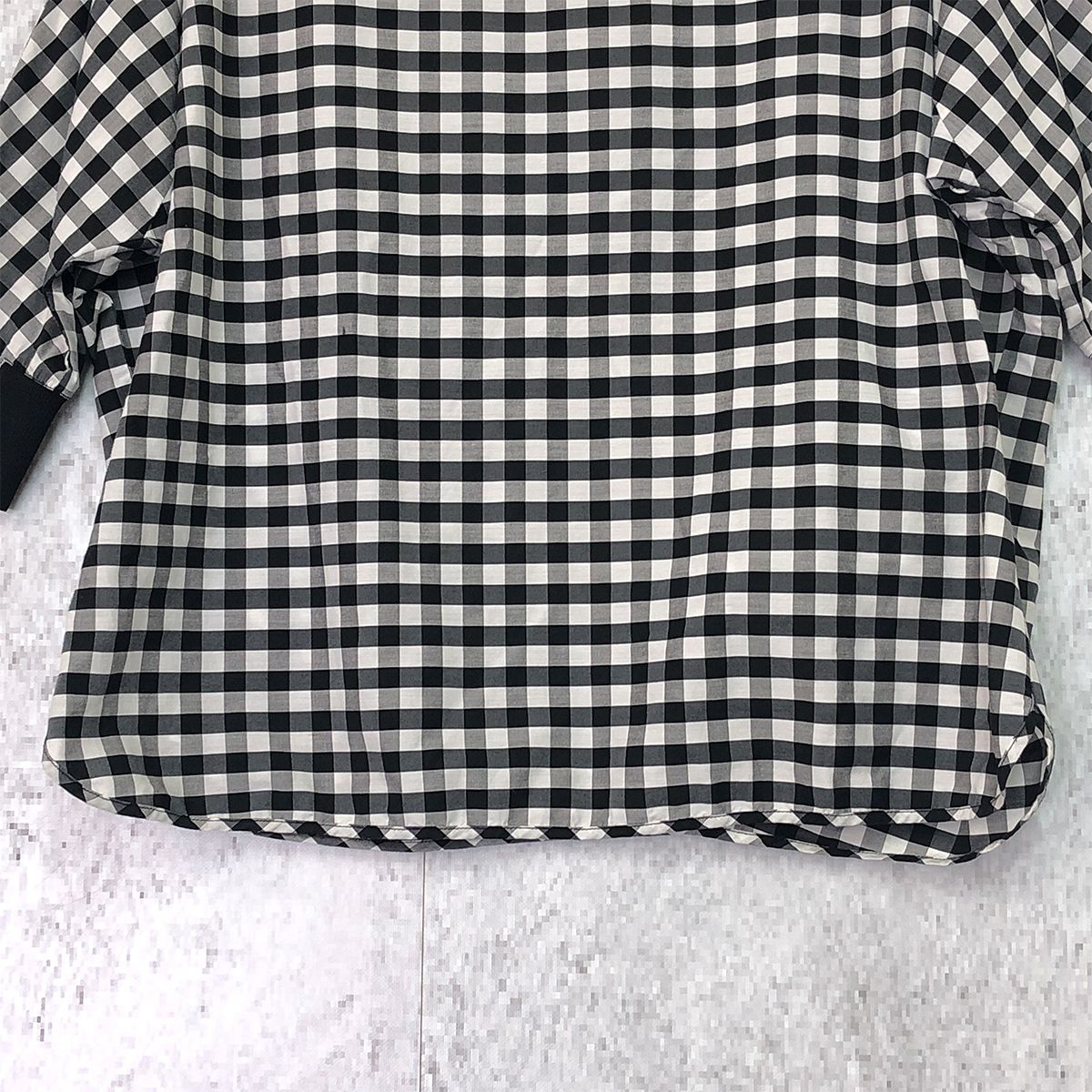 BEARDSLEY ビアズリー 柄 シャツ T シャツ ブラック ホワイト ギンガム 