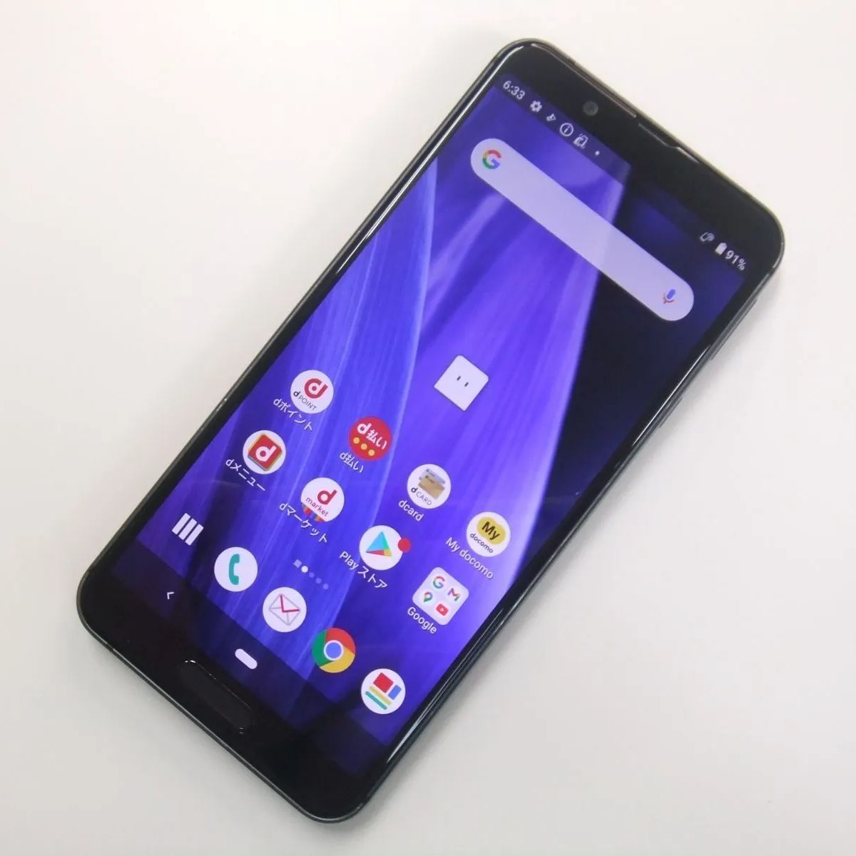 【中古】 AQUOS sense3 SH-02M ブラック docomo SIMロック解除済