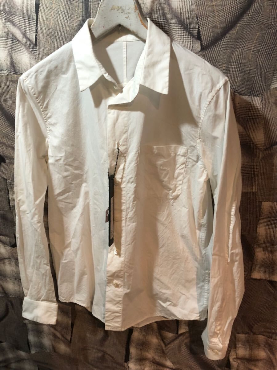 福岡 ISAMU KATAYAMA BACKLASH バックラッシュ AXIS 1894-01 WHITE 長袖 シャツ S FK