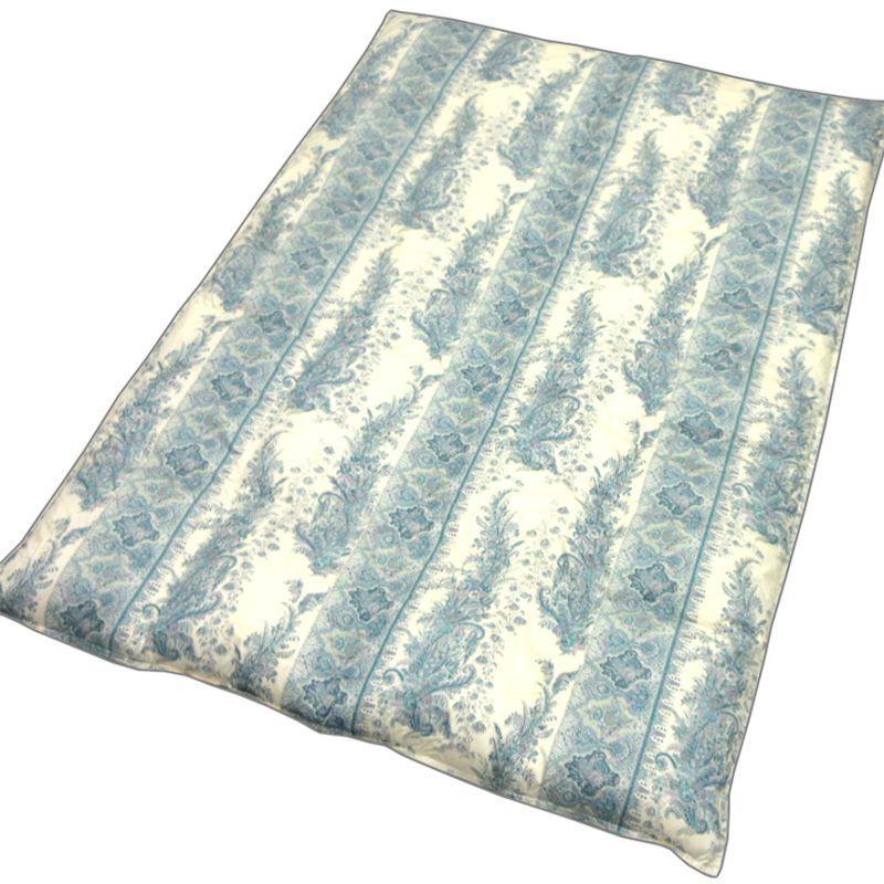 西川羽毛掛けふとん シングル ブルー グースダウン95%