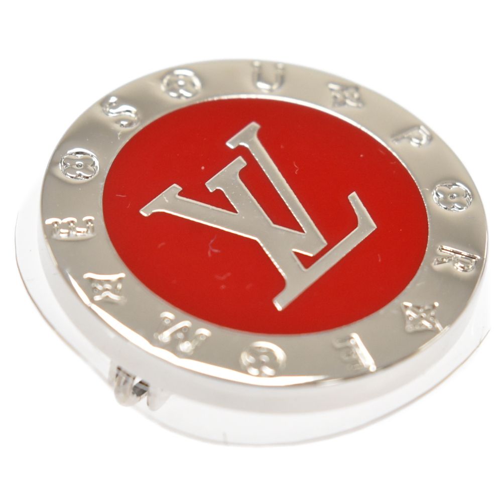 SUPREME シュプリーム ×LOUIS VUITTON City Badge Set Of Broochies モノグラム バッジ ブローチ ブラウン/レッド MP2076/RM0157