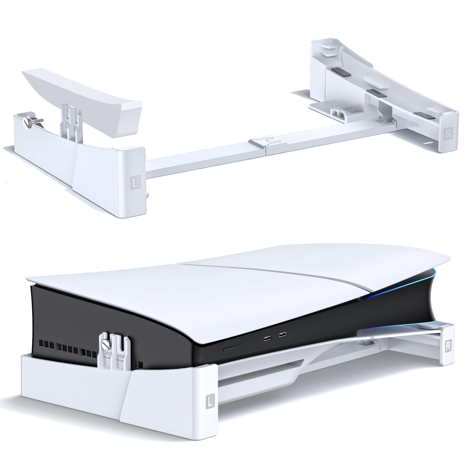 【迅速発送】【PS5/PS5 Slim対応 PS5 Pro非対応】PS5 Slim 横置きスタンド 放熱改善 転倒防止 地震対策 傷付き防止 新型PS5スタンド PS5/PS5 スリム 通常版とデジタル版両対応 PS5周辺機器