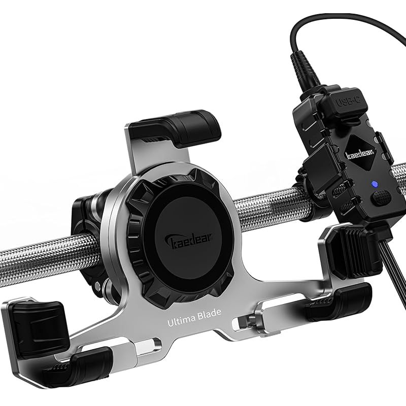 やーな Kaedear(カエディア) バイク スマホホルダー QI ワイヤレス充電