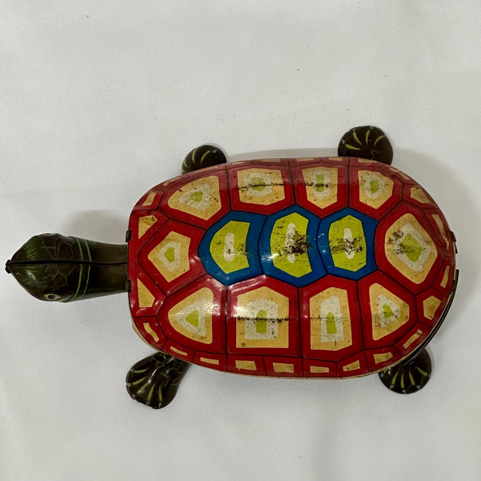 ブリキ製 亀 カメのおもちゃ 置物！ インテリア 昭和レトロ
