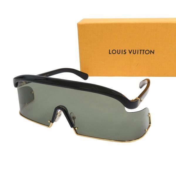 美品 LOUIS VUITTON ルイヴィトン Z1158U インフィニティ LVイニシャル ワンレンズ サングラス メガネ アイウェア 箱付き  46195
