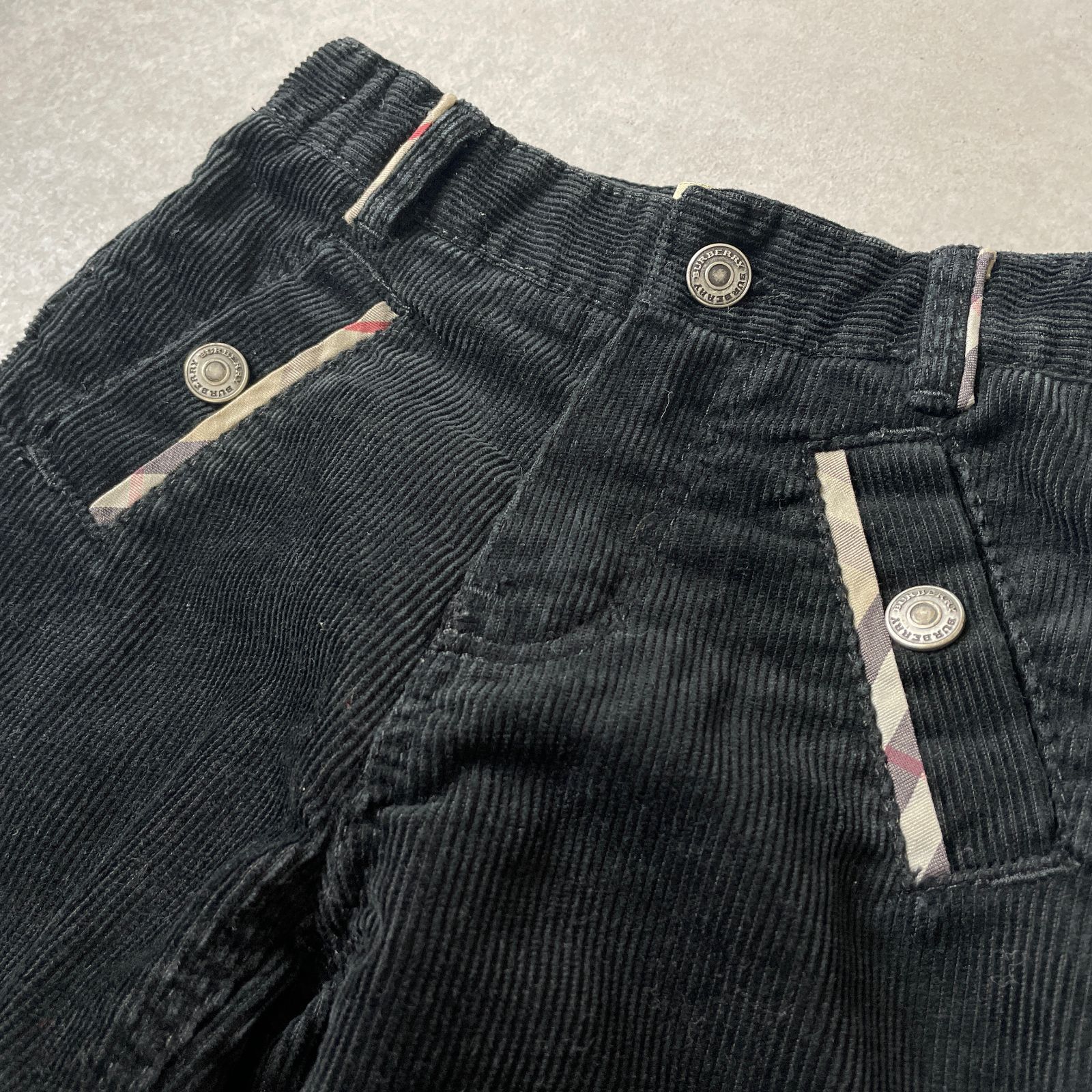BURBERRY キッズ ベイビー 90cm ノヴァチェック ロゴボタン 