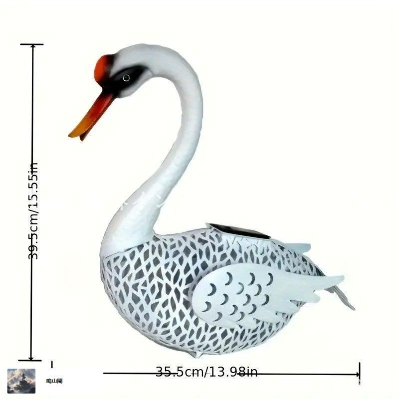 ガーデンライト 白鳥 ソーラー 金属 ホワイト スワン 太陽光 ガーデンオブジェ ガーデンオブジェ ガーデニング 雑貨 ガーデン雑貨 ガーデンインテリア ガーデン インテリア 庭の装飾 お洒落 おしゃれ 4-7 WWW_GEBZETESISAT_COM_TR