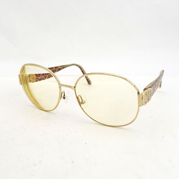 Christian Dior | クリスチャンディオール 度入りメガネ ロゴ ゴールド ブラウン系 2988A43 サングラス|メガネ|眼鏡 ブランド