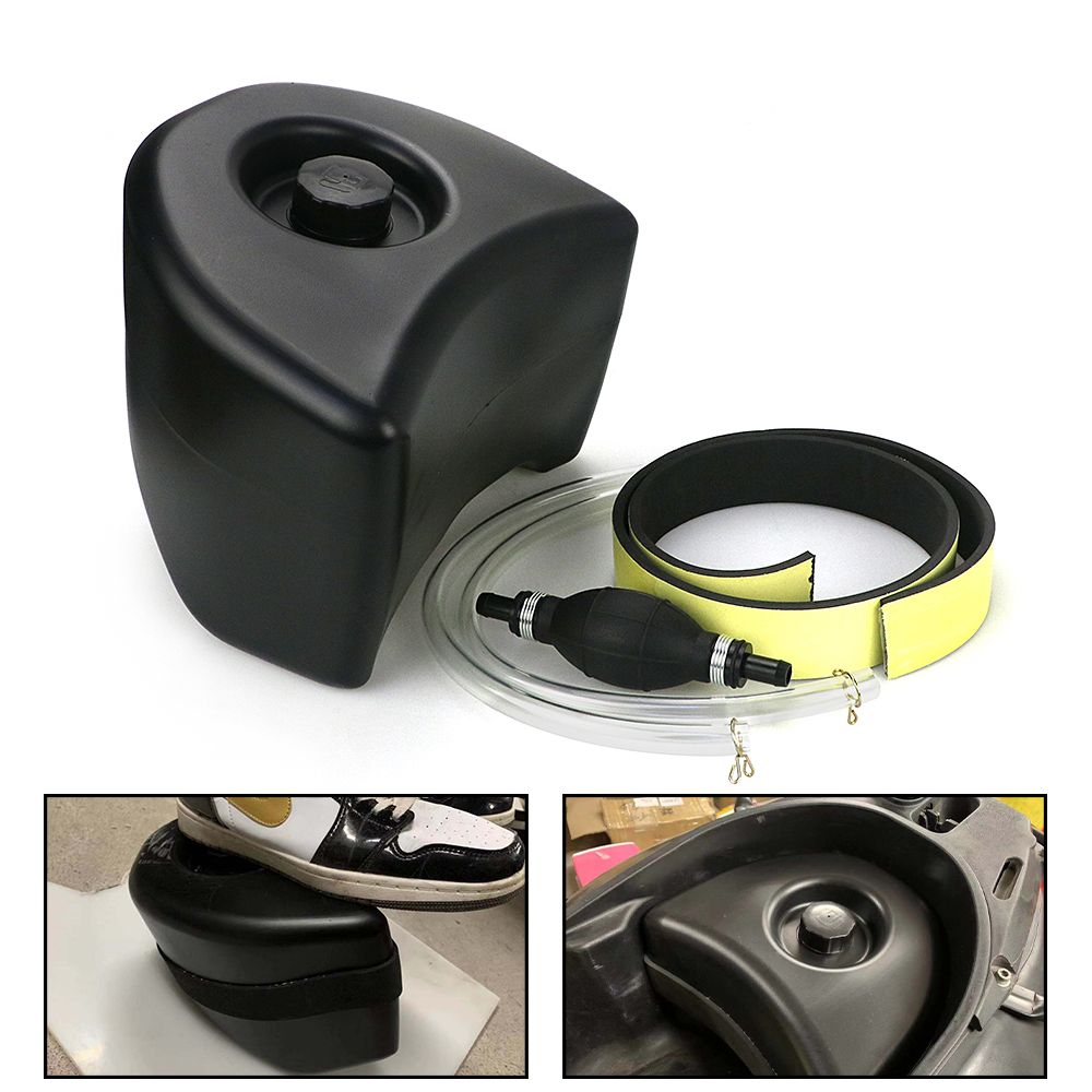 5L バイク 補助燃料タンクシートバケットガソリン 120-140 KM オイル缶ポンプ VESPA GTS 125 300 250 2013 - 2020