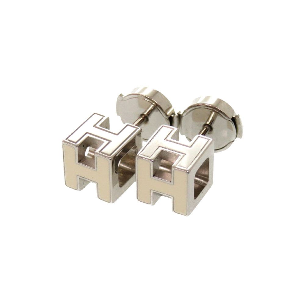 美品 エルメス ピアスキューブ HERMES 美品 HERMES エルメス ピアス H