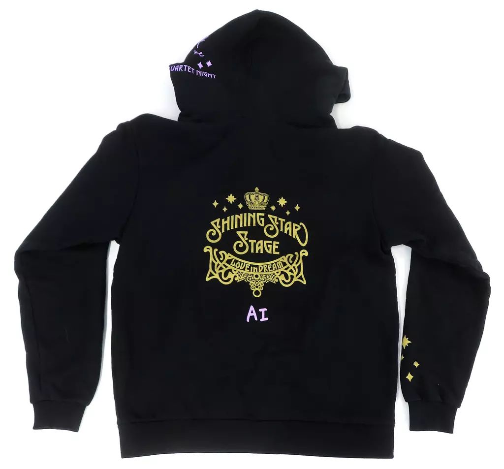 中古】衣類 美風藍 アイドルパーカー ブラック フリーサイズ