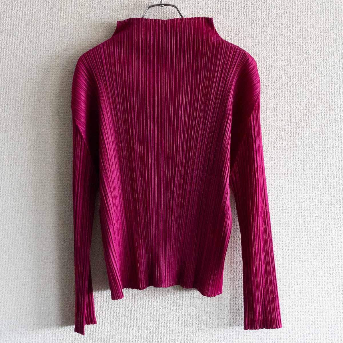 美品】PLEATS PLEASE【ハイネック プリーツ カットソー