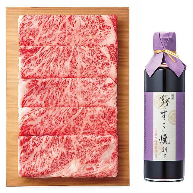 ギフト】[食品/肉類]銀座吉澤 国産みちのく和牛すき焼きセット G-A