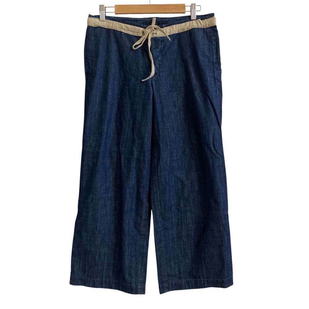 美品 45R フォーティファイブアール ライトデニムイージーワイドパンツ