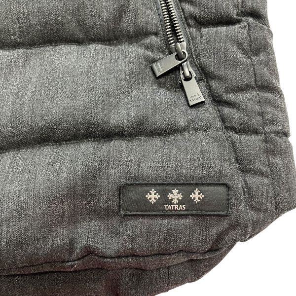 タトラス TATRAS ダウンベスト ジャケット アウター 袖なし フード グレー ダークグレー ダウン90％ ウール 02 M 9号 レディース S5W185 SIROKUMA-CORPORATION_COM