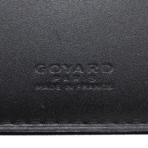 【美品】GOYARDゴヤールヘリボーン　リシュリュー　二つ折り　長財布　黒色 ゴヤール 財布 正規品 GOYARD 長財布 二つ折り リシュリューウォレット