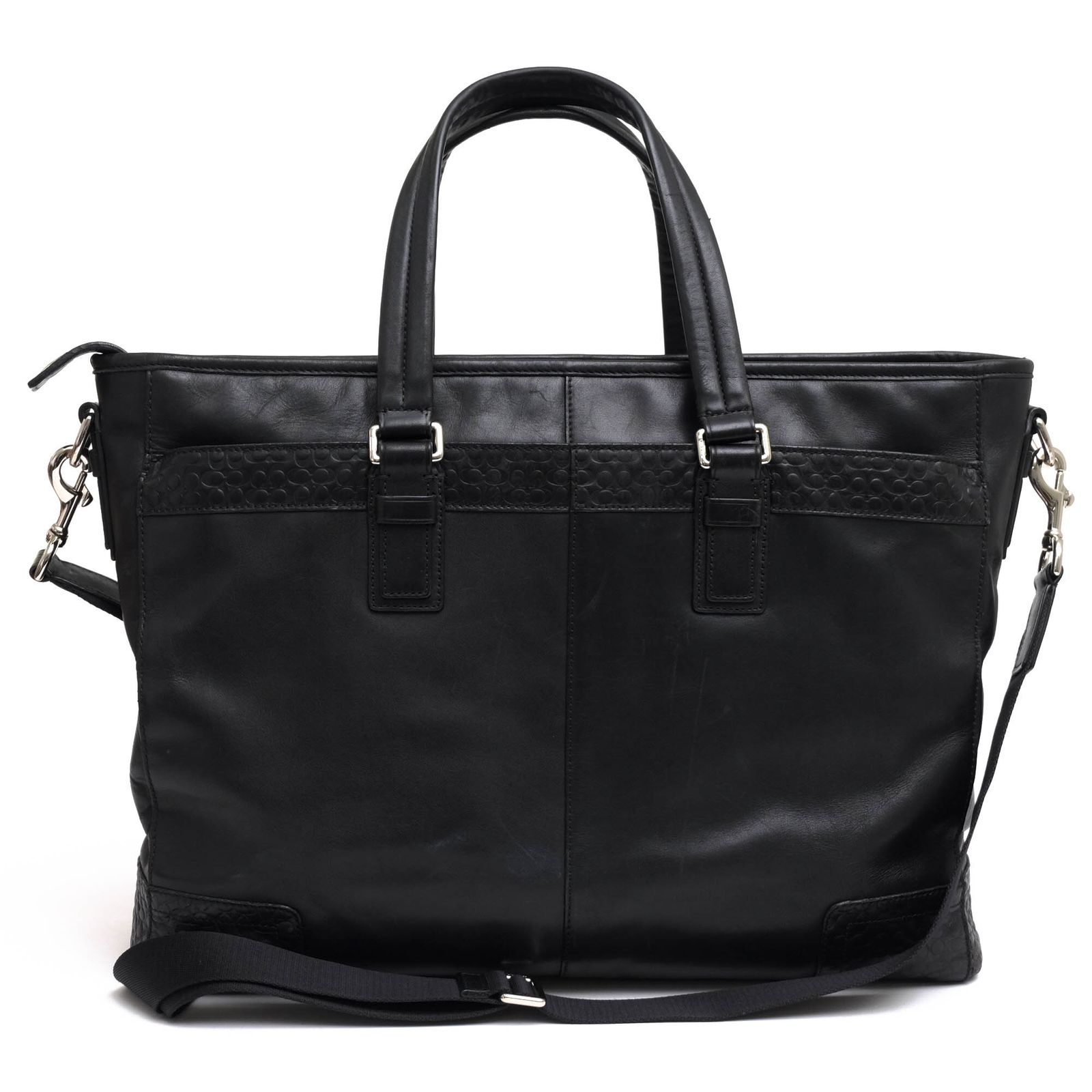 コーチ／COACH バッグ ブリーフケース ビジネスバッグ 鞄 ビジネス メンズ 男性 男性用レザー 革 本革 ブラック 黒  F70455 Graham Leather Zip Business Tote グラム レザー ジップ ビジネストート ミニシ