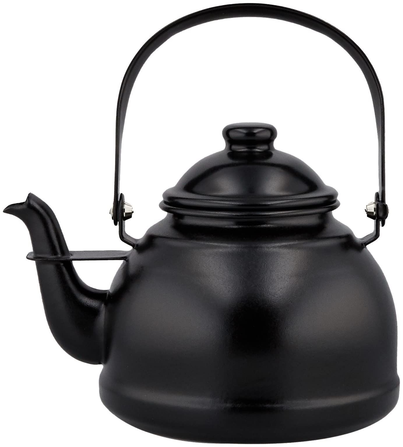 Color マットブラック ハースデザインズ やかん ケトル マットブラック 1.5L ミニレトロケトル MRTK-02