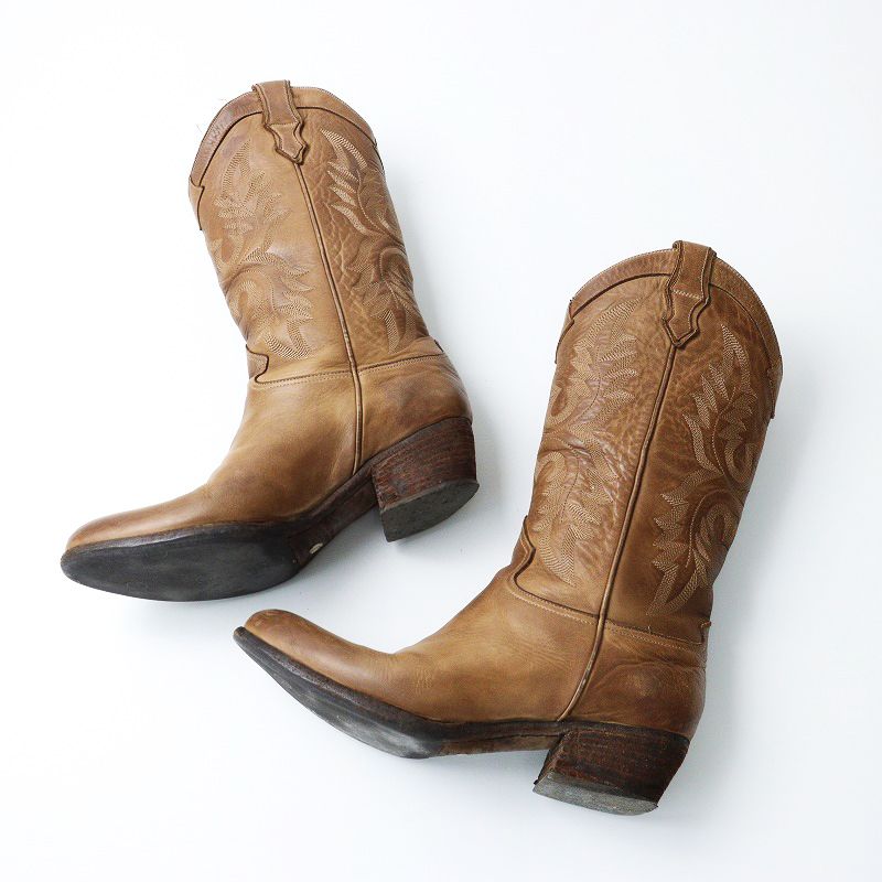 サルトル SARTORE 刺繍入り レザーウエスタンブーツ 36/ブラウン