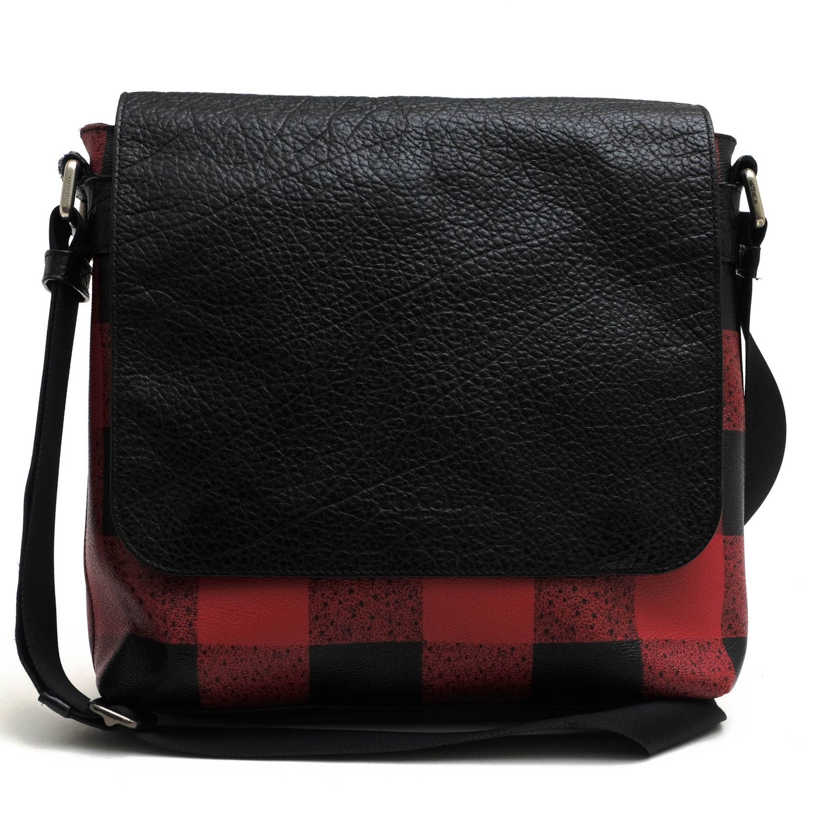 コーチ COACH バッグ ショルダーバッグ 鞄 メンズ 男性 男性用 PVC レザー 革 ブラック 黒 F31558 Charle Small Messenger With Buffalo Check Print クロスボディ メッセンジャーバッグ