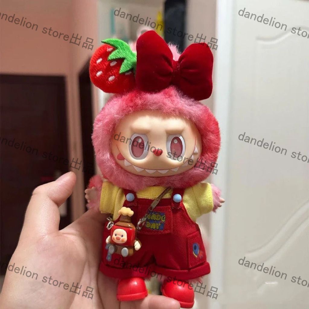 ラブブLabu用 ぬいぐるみ服 いちごイチゴ苺 レッド かわいい