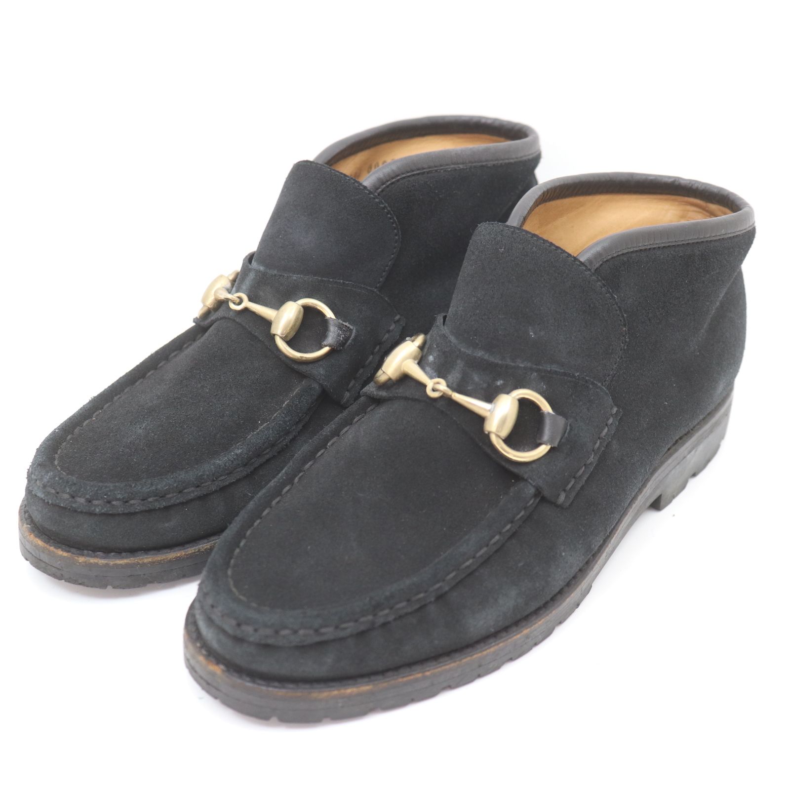 e15015 即決 本物 GUCCI グッチ ホースビット モカシン チャッカ