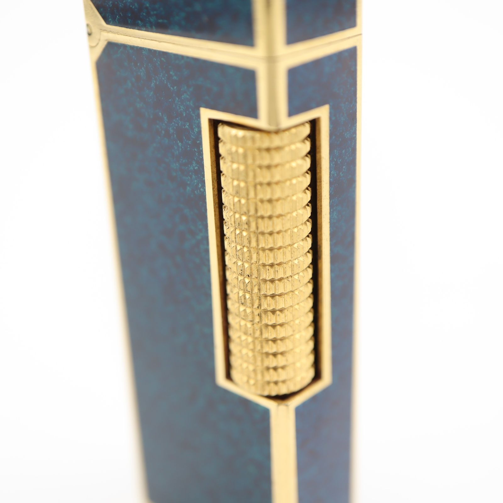 dunhill ダンヒル ガスライター US.RE24163 ラピス柄 ラピス ブルー 