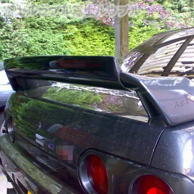 89-94 R32 GTR用 ファイバーグラス FRPフジムラ ロケットダンサー スタイル ガーニーフラップ カー用品 カスタムパーツ