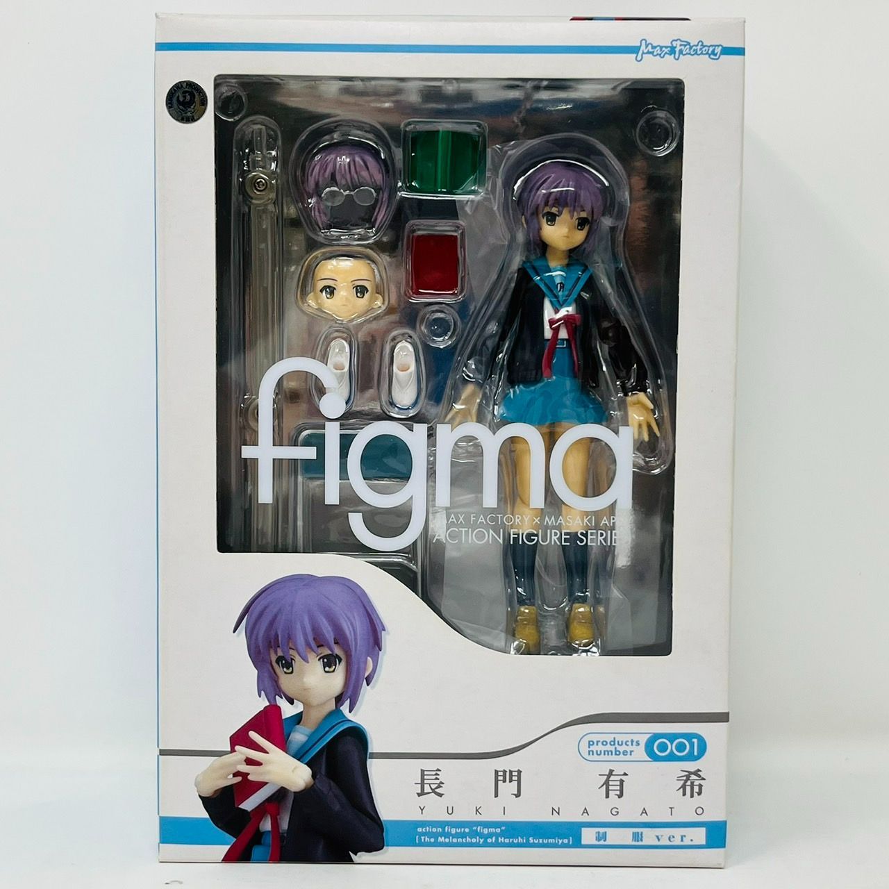 figma 涼宮ハルヒの憂鬱 涼宮ハルヒ 長門有希 制服 フィギュア / 2個