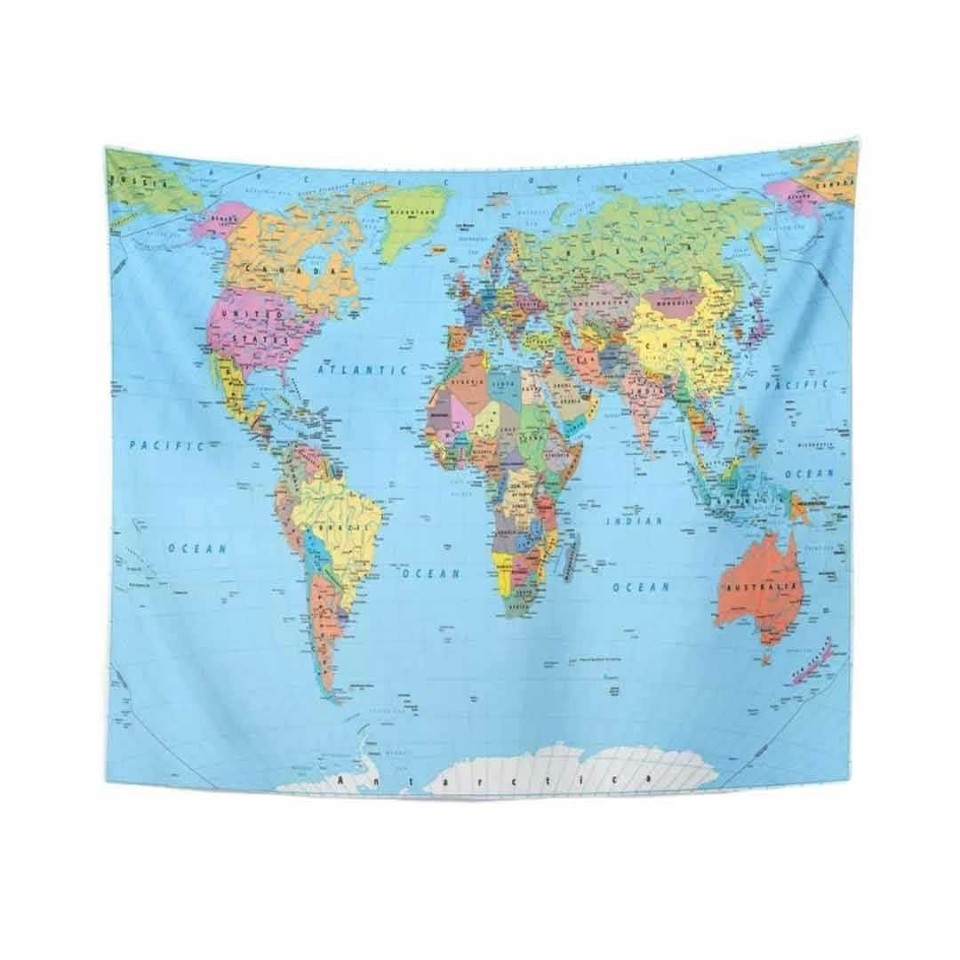 メルカリshops タペストリー 世界地図 北欧 賃貸 背景 プレゼント 贈物 シンプル