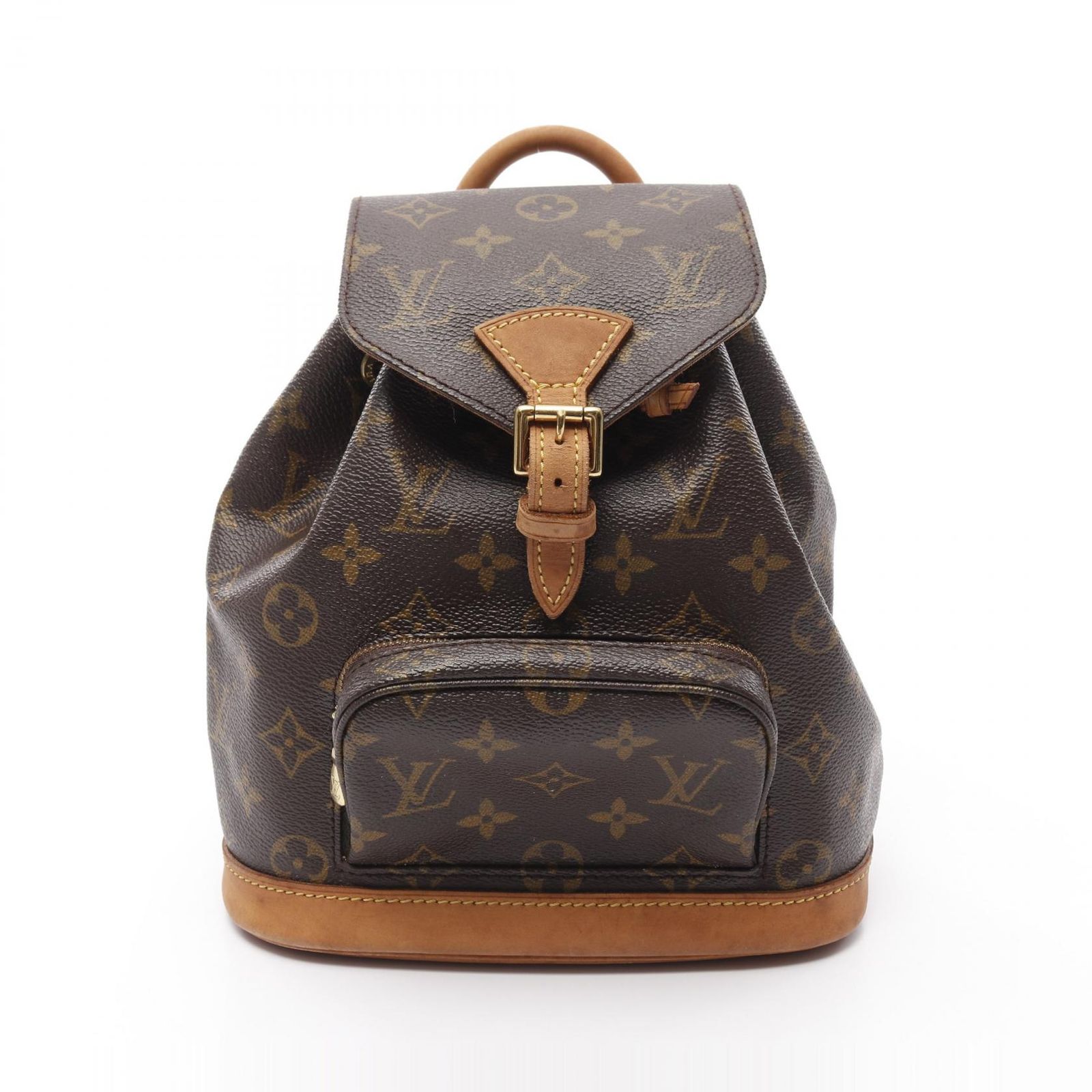 ルイ ヴィトン LOUIS VUITTON リュックサック バックパック ミニモンスリ モノグラム M51137 PVCコーティングキャンバス レザー ミニ モンスリ レディース Used B