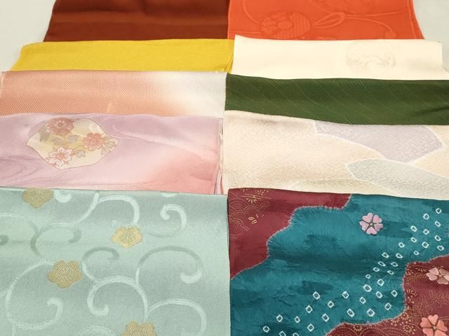 平和屋着物★和装小物　上質な帯揚げ　10枚セット　逸品　DAAM7554qa 平和屋着物☆和装小物 上質な帯揚げ 10枚セット 逸品 DAAM7560qa