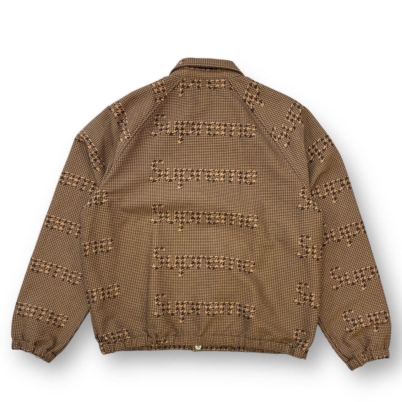 国内正規 Supreme 20AW Houndstooth Logos Snap Front Jacket 千鳥