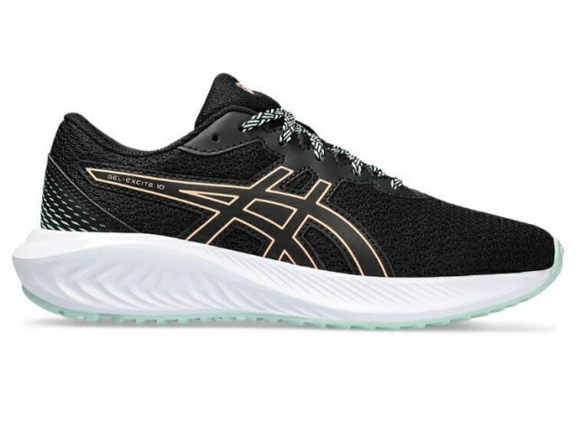 asics アシックス GEL-EXCITE 10 GS BLACK/BRIGHT SUNSTONE 23 1014A298 3 | 靴 くつ 子ども ジュニア キッズ 日常履き 運動靴 ランニング やわらかな履き心地 耐久性 通気性 サポート シンプル 動き