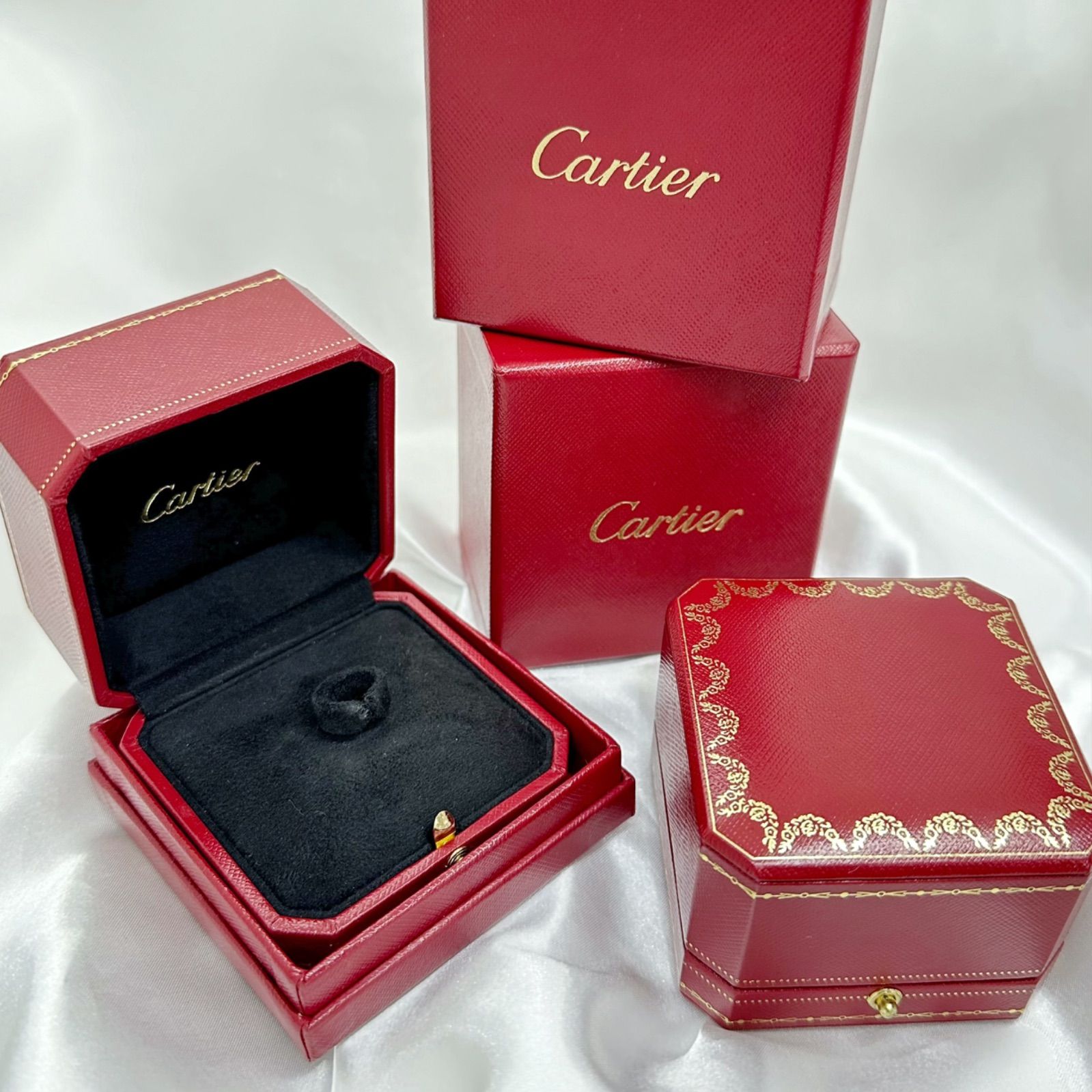 カルティエ Cartier空箱2個セット リング空箱】カルティエ Cartier 2セット - メルカリ