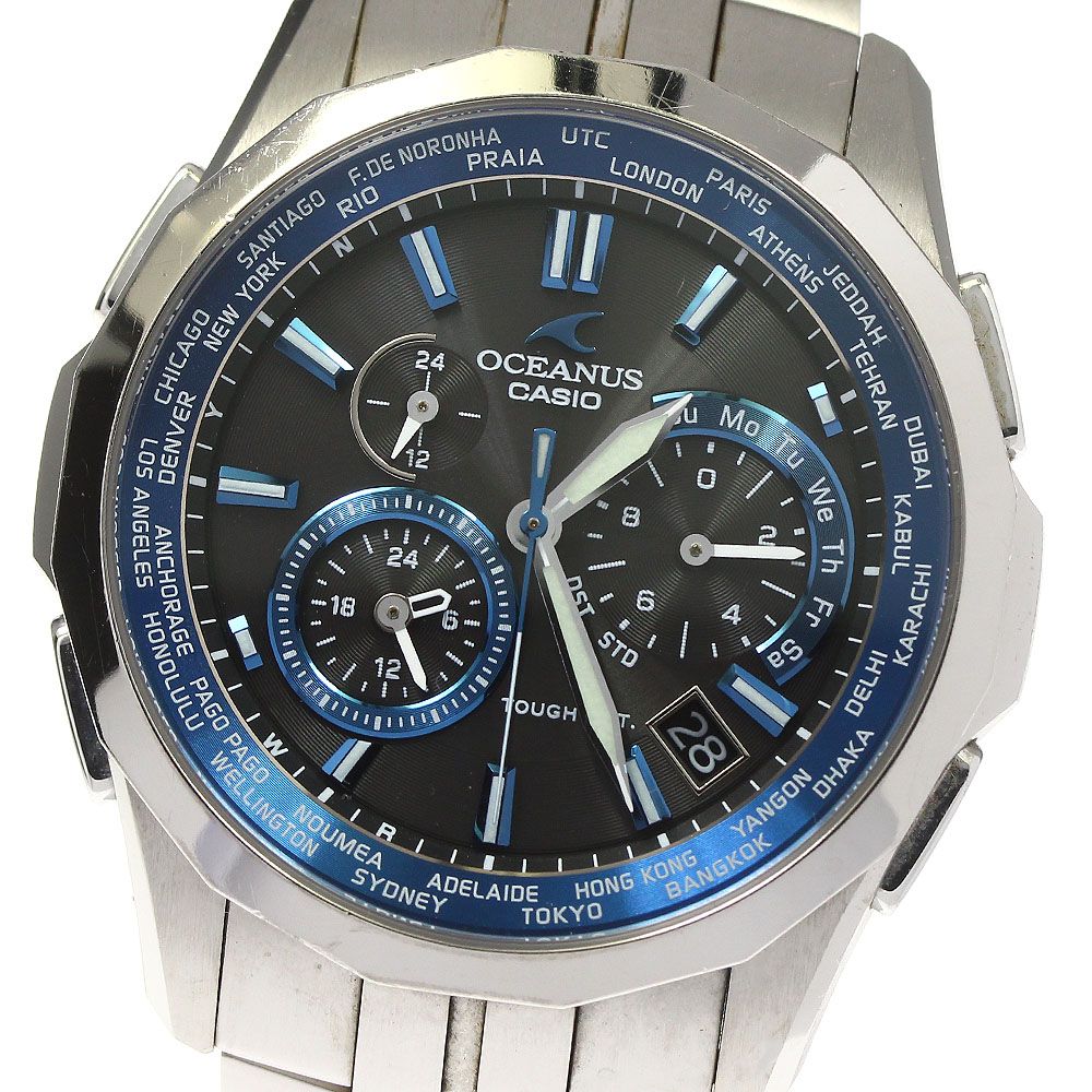 カシオ CASIO OCW-S1400-1AJF オシアナス マンタ デイデイト ソーラー電波 メンズ箱・保証書付き_783325 - メルカリ