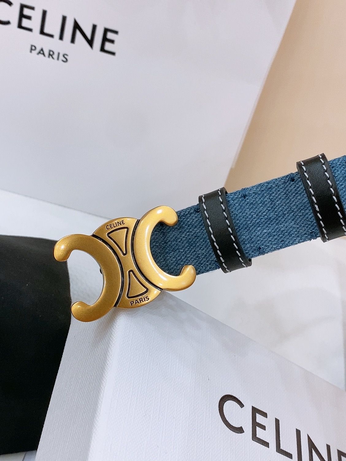 今日特価】Celine セリーヌ 24 中号 デニムベルト - メルカリ