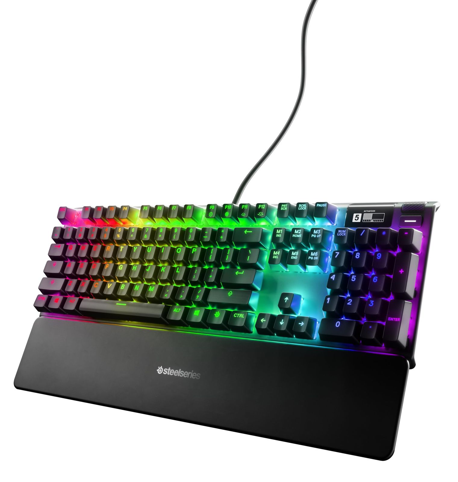 SteelSeries ラピッドトリガー 搭載 ゲーミングキーボード 有線 日本語配列 磁気ホール効果センサー OmniPointスイッチ 有機ELディスプレイ搭載 Apex Pro JP 64629 第1世代 日本語配列