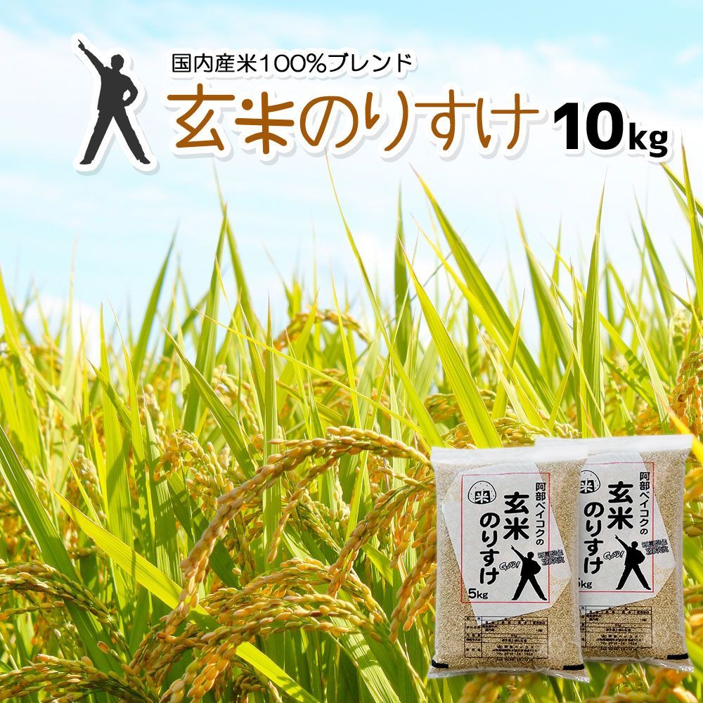 玄米 のりすけ 10kg 産 ブレンド米 10キロ コメ お米