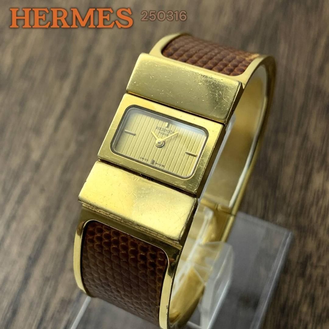 エルメス/HERMES ロケ GP バングルウォッチ レディース腕時計 正規品