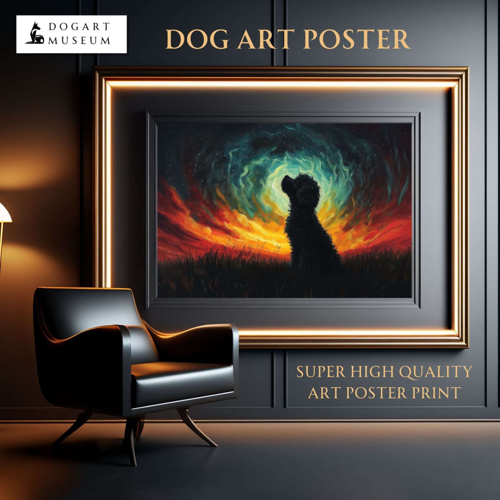 星屑のパレード - トイプードル犬 No.4】ジークレー版画＊名入れOK