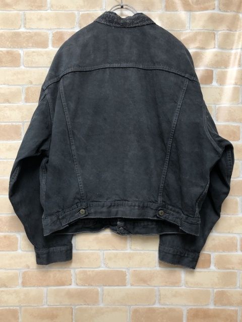 フミカウチダブラックデニムジャケット ワーカーズ WORKERS 3rdブラックデニムジャケット 1stシルエット