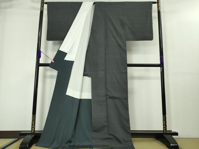 平和屋本店■極上　池田重子コレクション 結城紬 はたおり娘 奥順謹製 消炭  星のぬくもり　証紙・証明書付き　逸品　未使用　DZAA4054kh5 平和屋本店□極上 池田重子コレクション 結城紬 はたおり娘 奥順謹製