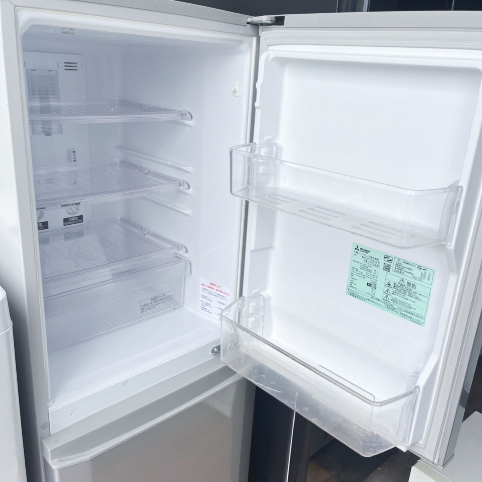 取付無料！新生活応援！スタイリッシュシルバー三菱冷蔵庫高性能AQUA洗濯機！ 生活家電 取付無料！新生活応援！スタイリッシュシルバー三菱冷蔵庫高
