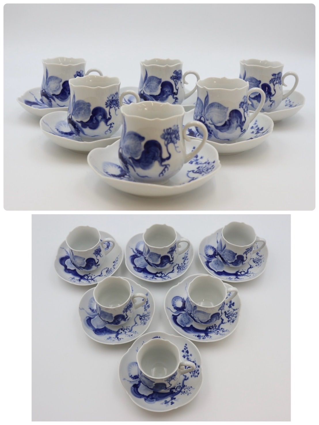 マイセン ティーセットティーポット・シュガーポット・クリーマー Meissen マイセン「花文様 ティーセット（ポット＆シュガー＆ミルク＋