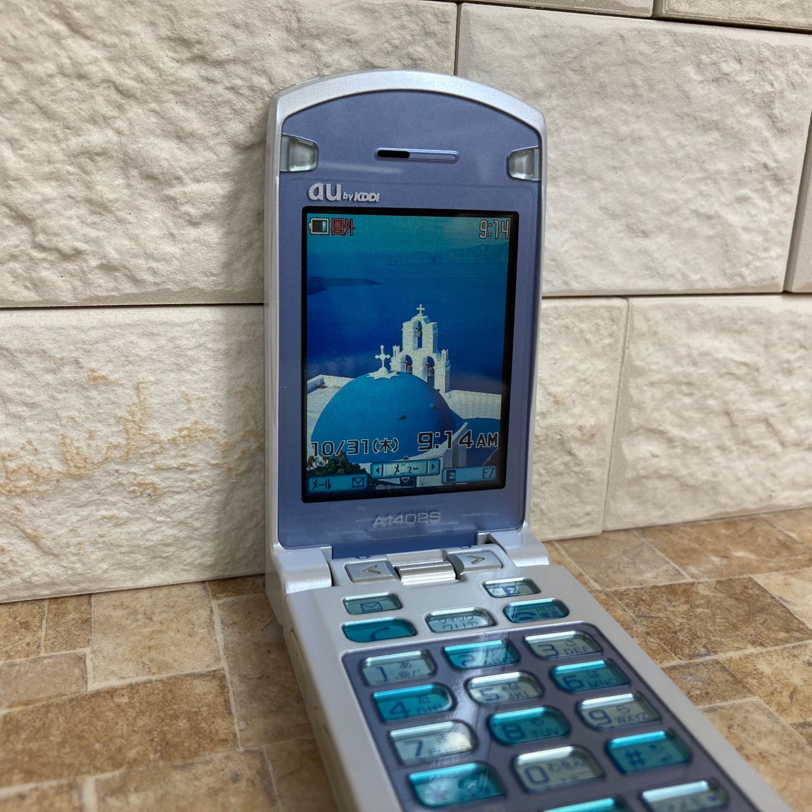 初期化 動作確認済】au A1402S アクアブルー Sony Ericsson ソニー
