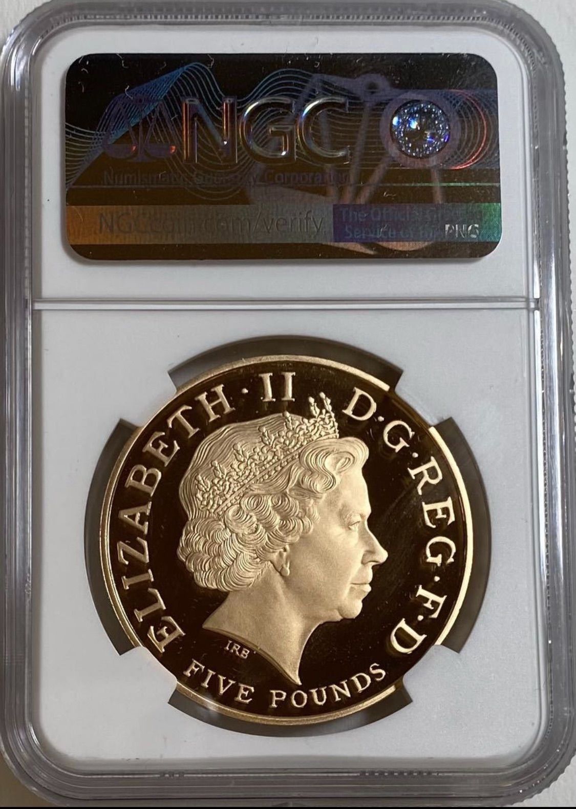 最高鑑定 イギリス 2008年 エリザベス 5ポンド 金貨 NGC PF70UC 金貨 最高鑑定 NGC PF70UC イギリス 2008年 エリザベス女王 5