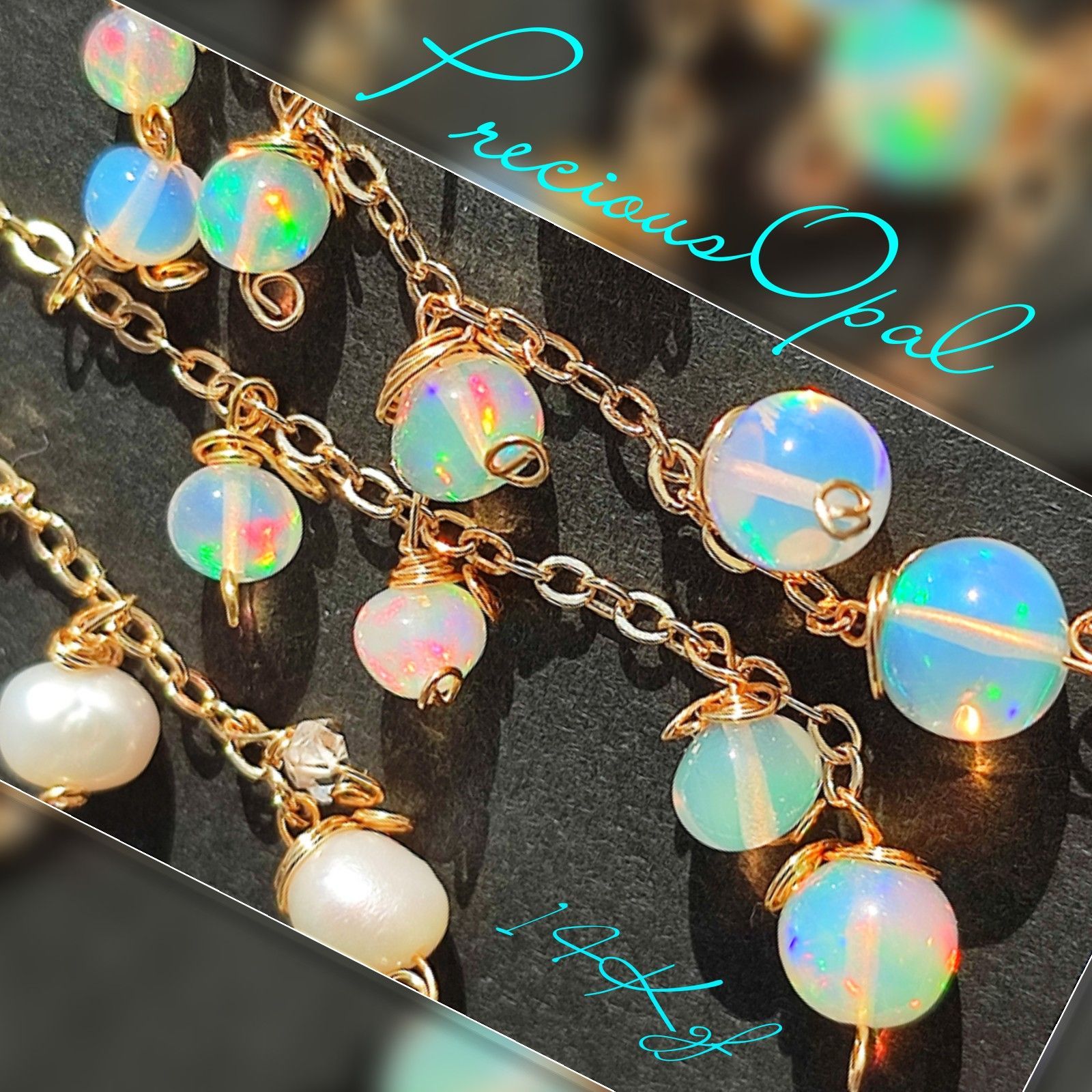 Right119様 14kgf 最高品質全遊色プレシャスオパール ピアス - メルカリ 