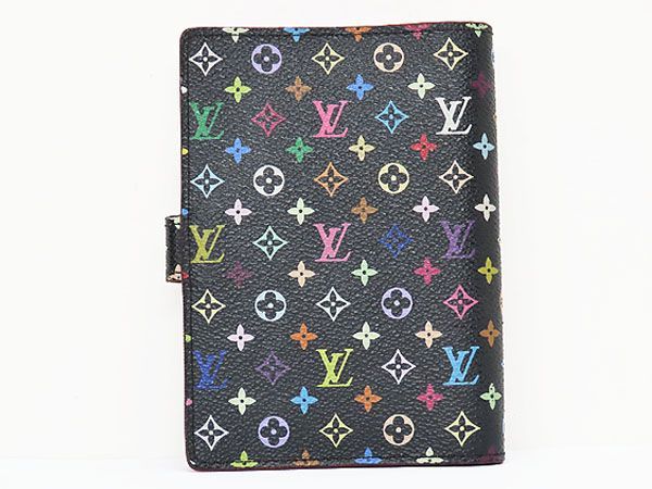 レア美品】ルイヴィトン LOUIS VUITTON モノグラム マルチカラー アジェンダPM 手帳カバー システム手帳 ノワール ブラック グルナード  ピンク R21076 【中古】 - メルカリ