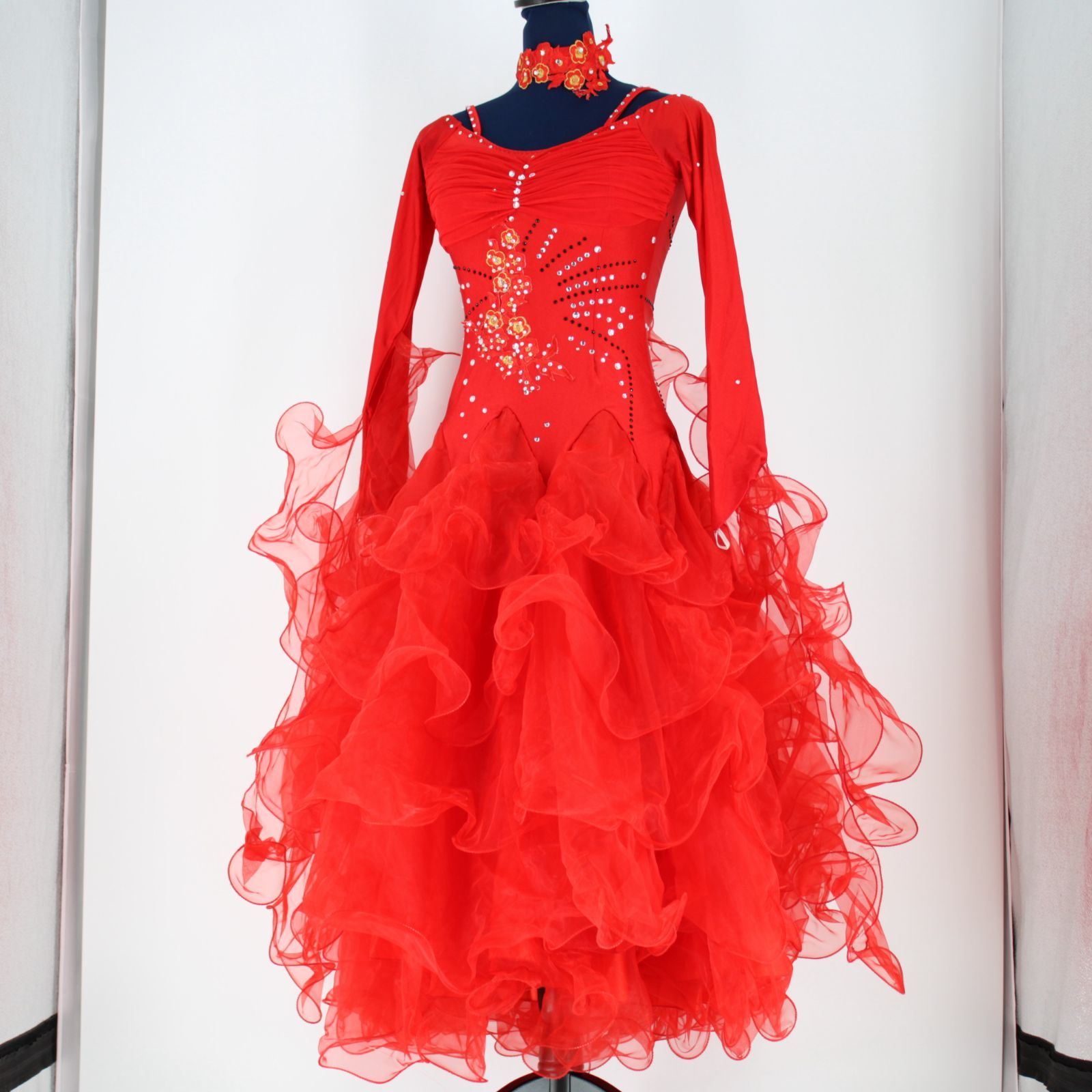 【美品 社交ダンス衣装】ワンピース ドレス ツーピース 赤 レッド XXL 派手 楽天市場】社交ダンスドレス ワンピース ダンスウェア ダンス
